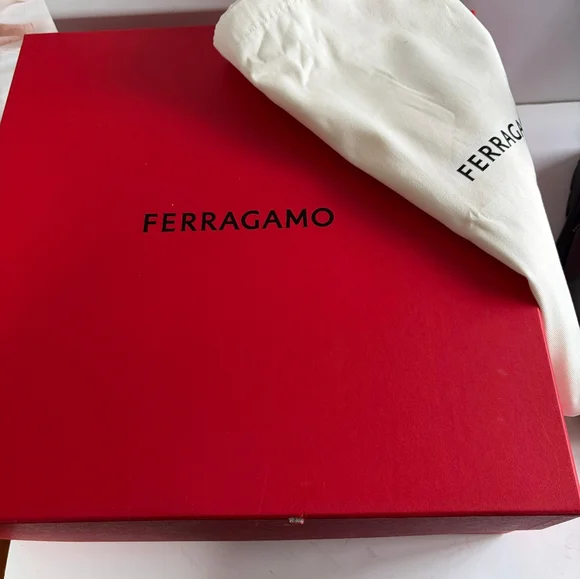 Ferragamo Men's Brown Leather CORALLO Boots With Fur Lining 8.5 NIB - Picture 7 of 8